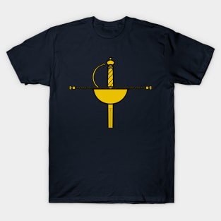 Golden Cup Rapier Sword Garnish T-Shirt